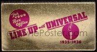 8d0115 UNIVERSAL 1935-36 hardcover campaign book 1935 Hunchback, Bluebeard, Karloff, Flash Gordon!