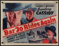 8d0027 BAR 20 RIDES AGAIN 1/2sh R1949 William Boyd as Hopalong Cassidy, Gabby Hayes, very rare!