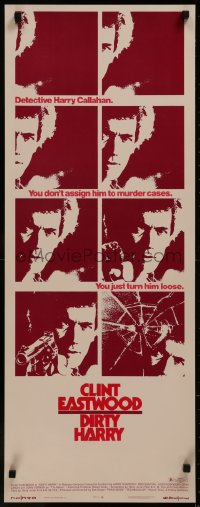 8d0022 DIRTY HARRY insert 1971 cool montage of images of Clint Eastwood in Don Siegel crime classic!