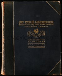 8d0175 PATHE MESSENGER bound volume of exhibitor magazines 1920-1921 the first twelve issues, rare!