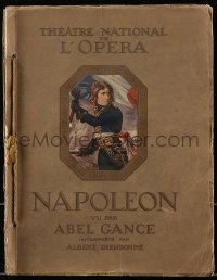 8d0162 NAPOLEON French souvenir program book 1927 Abel Gance classic, incredibly rare 1st version!