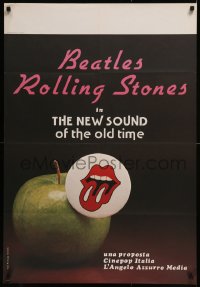 8d0191 NEW SOUND OF THE OLD TIME 27x39 Italian special poster 1980s Beatles & The Rolling Stones!