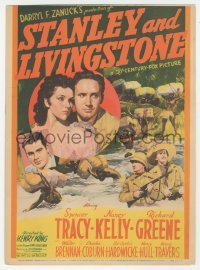 8d0148 STANLEY & LIVINGSTONE mini WC 1939 Spencer Tracy as the explorer of Africa, Nancy Kelly!