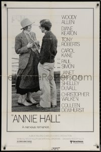 8f0510 ANNIE HALL 1sh 1977 full-length Woody Allen & Diane Keaton in a nervous romance!