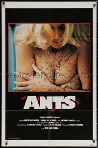 8f0511 ANTS 1sh 1978 close-up of then-unknown topless Suzanne Somers covered by deadly ants!