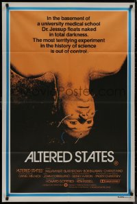 8f0133 ALTERED STATES Aust 1sh 1980 William Hurt, Paddy Chayefsky, Ken Russell, sci-fi horror!
