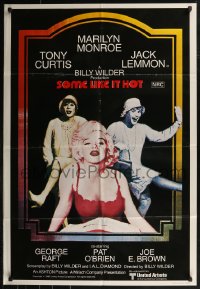 8f0157 SOME LIKE IT HOT Aust 1sh R1980 sexy Marilyn Monroe, Tony Curtis & Jack Lemmon in drag!