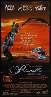 8f0172 ADVENTURES OF PRISCILLA QUEEN OF THE DESERT Aust daybill 1994 Terence Stamp, Hugo Weaving