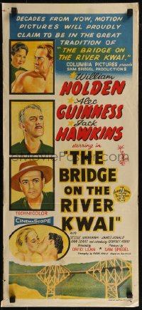 8f0207 BRIDGE ON THE RIVER KWAI Aust daybill 1958 William Holden, David Lean classic, pre-awards!
