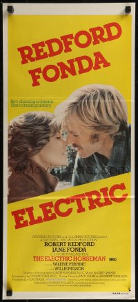 8f0243 ELECTRIC HORSEMAN Aust daybill 1980 Sydney Pollack, Robert Redford & Jane Fonda!