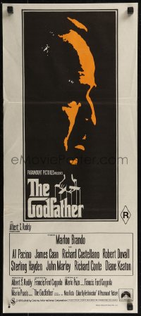 8f0275 GODFATHER Aust daybill 1972 Marlon Brando, Francis Ford Coppola classic, rare 2nd printing!