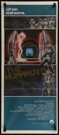 8f0293 HUMANOID Aust daybill 1979 Richard Kiel in space suit, wacky Italian Star Wars rip-off!