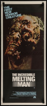 8f0297 INCREDIBLE MELTING MAN Aust daybill 1978 AIP, gruesome image of first new horror creature!