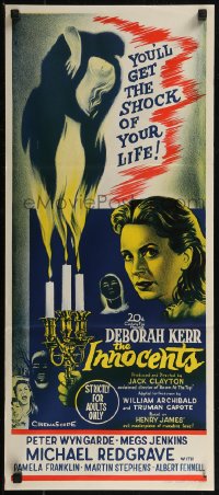 8f0300 INNOCENTS Aust daybill 1962 Deborah Kerr is outstanding in Henry James' classic horror story!