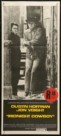 8f0330 MIDNIGHT COWBOY Aust daybill 1969 classic image of Dustin Hoffman & Jon Voight!