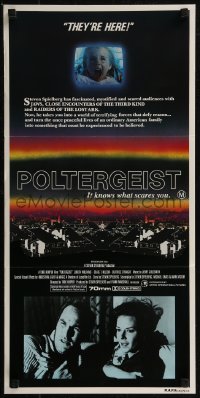 8f0371 POLTERGEIST Aust daybill 1982 Tobe Hooper horror classic, they're here, Heather O'Rourke!