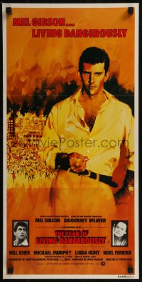 8f0476 YEAR OF LIVING DANGEROUSLY Aust daybill 1983 Peter Weir, Mel Gibson by Stapleton and Peak!