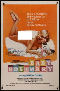 8f0517 BABY ROSEMARY 1sh 1976 there's NOTHING she wouldn't do to fulfill her fantasies, parody title