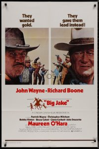 8f0544 BIG JAKE style A 1sh 1971 Richard Boone wanted gold but John Wayne gave him lead instead!