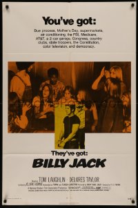 8f0547 BILLY JACK 1sh 1971 Tom Laughlin, Delores Taylor, most unusual boxoffice success ever!