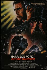 8f0554 BLADE RUNNER NSS style 1sh 1982 Ridley Scott sci-fi classic, art of Harrison Ford by Alvin!