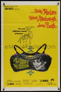 8f0557 BLISS OF MRS. BLOSSOM 1sh 1968 Shirley MacLaine, Richard Attenborough, wacky bra design!