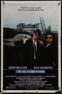 8f0562 BLUES BROTHERS 1sh 1980 John Belushi & Dan Aykroyd are on a mission from God!