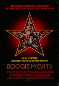 8f0563 BOOGIE NIGHTS 1sh 1997 Burt Reynolds, Julianne Moore, Wahlberg as Dirk Diggler!