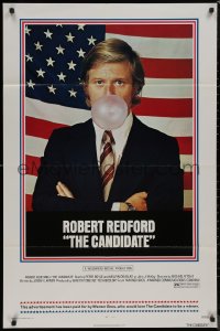 8f0586 CANDIDATE 1sh 1972 great image of candidate Robert Redford blowing a bubble!