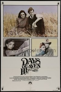 8f0643 DAYS OF HEAVEN 1sh 1978 Richard Gere, Brooke Adams, directed by Terrence Malick!