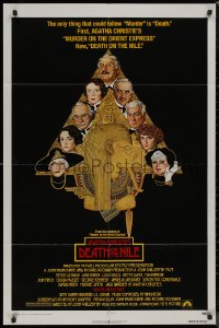 8f0647 DEATH ON THE NILE 1sh 1978 Peter Ustinov, Agatha Christie, great Richard Amsel art!
