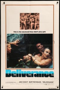 8f0654 DELIVERANCE 1sh 1972 Jon Voight, Burt Reynolds, Ned Beatty, John Boorman classic!