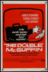 8f0669 DOUBLE McGUFFIN 1sh 1979 Ernest Borgnine, George Kennedy, really cool Saul Bass artwork!