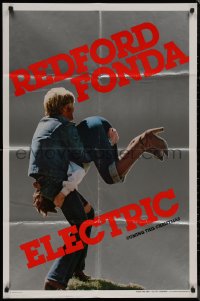 8f0688 ELECTRIC HORSEMAN teaser 1sh 1979 Sydney Pollack, great image of Robert Redford & Jane Fonda!
