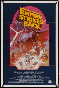 8f0692 EMPIRE STRIKES BACK NSS style 1sh R1982 George Lucas sci-fi classic, cool artwork by Tom Jung!
