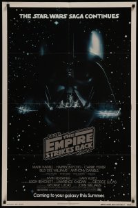 8f0693 EMPIRE STRIKES BACK NSS style advance 1sh 1980 George Lucas classic, Darth Vader in space!