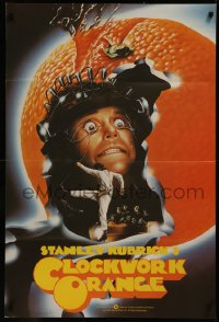 8f0007 CLOCKWORK ORANGE English 1sh R1982 Stanley Kubrick classic, different art of Malcolm McDowell