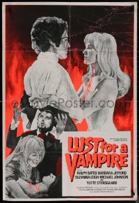 8f0018 LUST FOR A VAMPIRE English 1sh R1970s sexy devils in female bodies with the kiss of death!