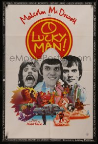 8f0028 O LUCKY MAN English 1sh 1973 3 images of Malcolm McDowell, directed by Lindsay Anderson!