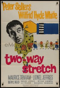 8f0038 TWO-WAY STRETCH English 1sh 1960 prisoner Peter Sellers breaks out of jail & then back in!