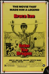 8f0698 ENTER THE DRAGON 1sh R1979 Bruce Lee kung fu classic, the movie that made him a legend!