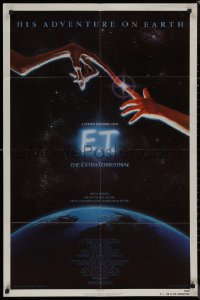 8f0679 E.T. THE EXTRA TERRESTRIAL 1sh 1983 Steven Spielberg, Alvin art, continuous release!