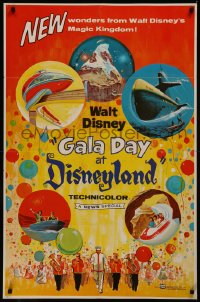 8f0741 GALA DAY AT DISNEYLAND 1sh 1960 art of Matterhorn & other new attractions at the theme park!