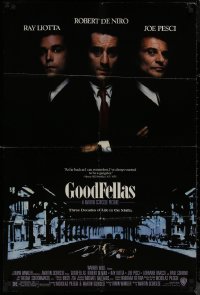 8f0764 GOODFELLAS DS 1sh 1990 Robert De Niro, Joe Pesci, Ray Liotta, Martin Scorsese classic!
