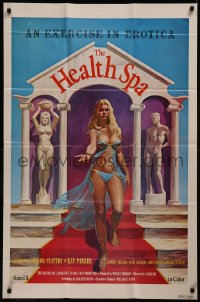 8f0782 HEALTH SPA 1sh 1979 a sexy exercise in erotica, art of sexiest Abigail Clayton by Collum!