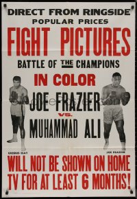 8f0828 JOE FRAZIER VS MUHAMMAD ALI FIGHT PICTURES 1sh 1971 boxing battle of champions!