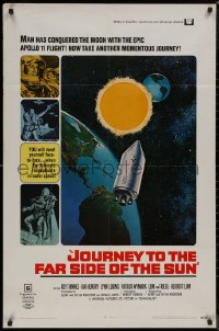 8f0830 JOURNEY TO THE FAR SIDE OF THE SUN 1sh 1969 Doppleganger, Earth meets itself in outer space!