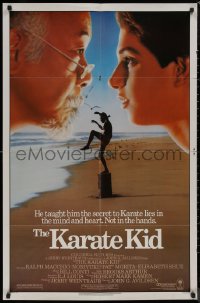 8f0833 KARATE KID 1sh 1984 Pat Morita, Ralph Macchio, teen martial arts classic!