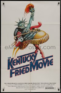 8f0837 KENTUCKY FRIED MOVIE 1sh 1977 John Landis directed comedy, wacky tennis shoe art!