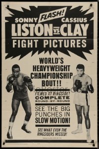 8f0859 LISTON VS CLAY 1sh 1964 heavyweight boxing fight between Sonny and Muhammad Ali, ultra rare!